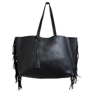 YVES SAINT LAURENT Black Leather Pouch
